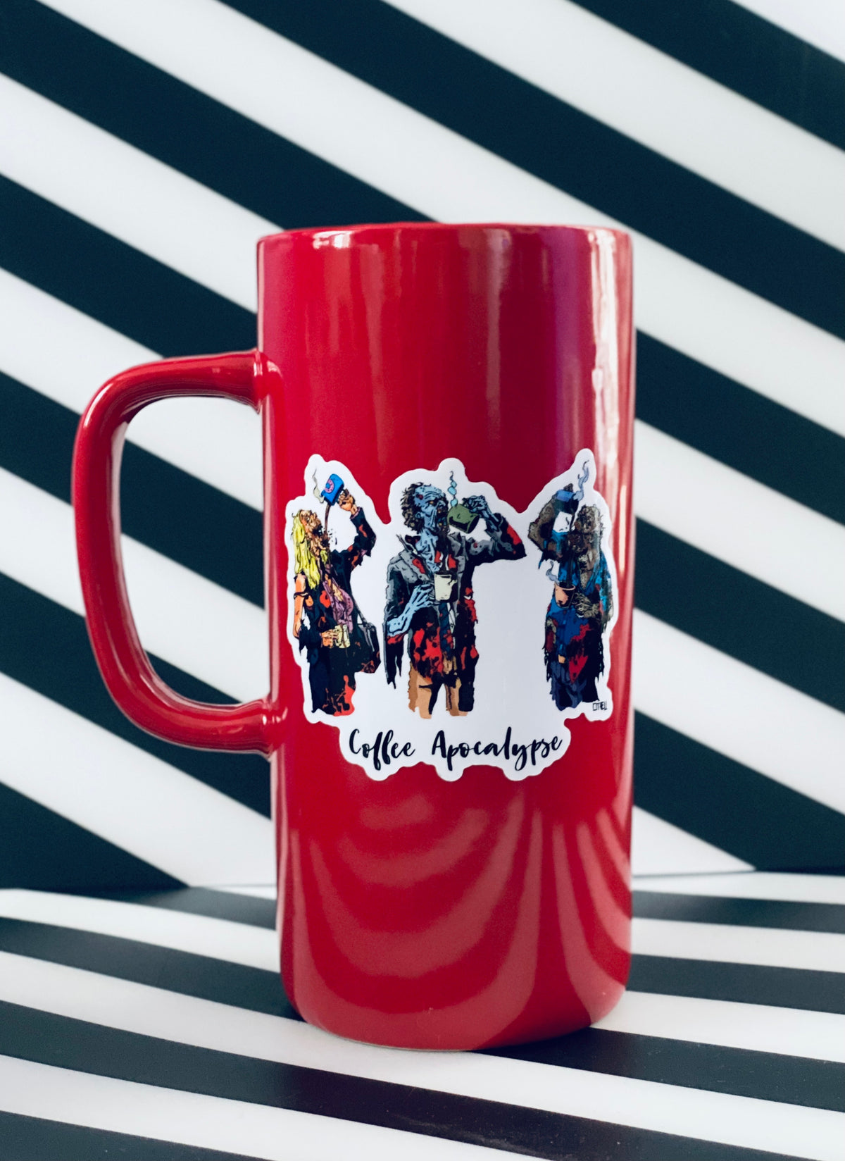 Zombies drinking coffee