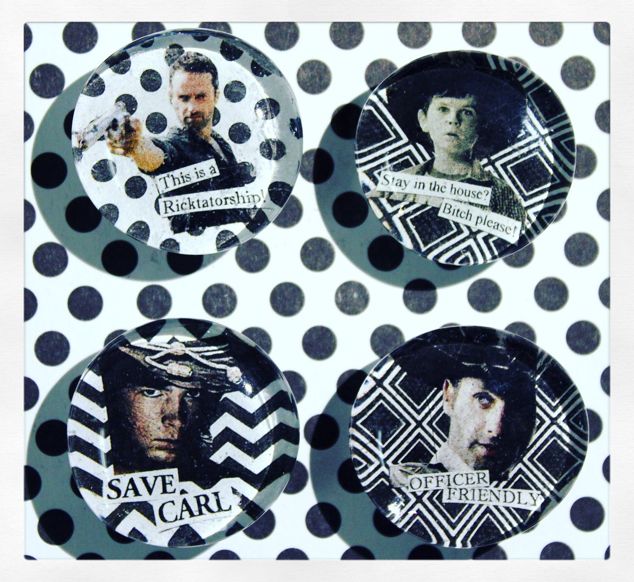 Rick & Carl Grimes-The Walking Dead Magnets