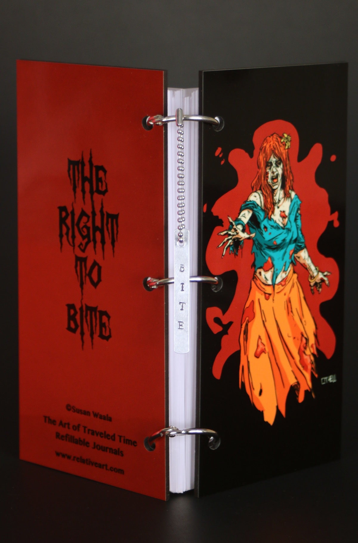 Zombie Girl Splat Black Journal